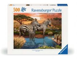 RAVENSBURGER CASSE-TÊTE 500 PIÈCES - ZÈBRES AU PLAN D'EAU #12000365